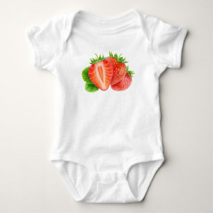 Erdbeeren Baby Strampler