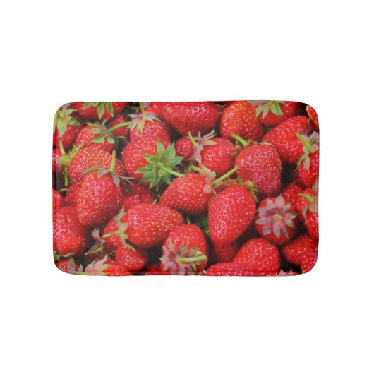 Erdbeeren Badematte (Vorderseite)