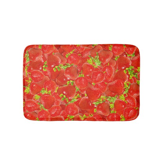 Erdbeeren Badematte (Vorderseite)