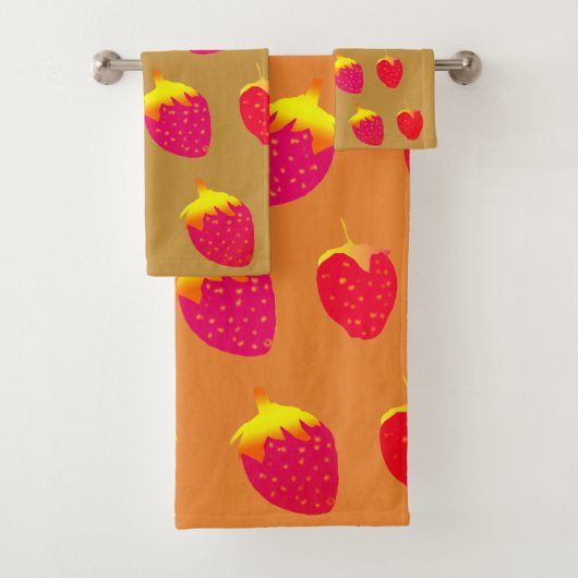 Erdbeeren Badezimmer Handtuch Set (Insitu)