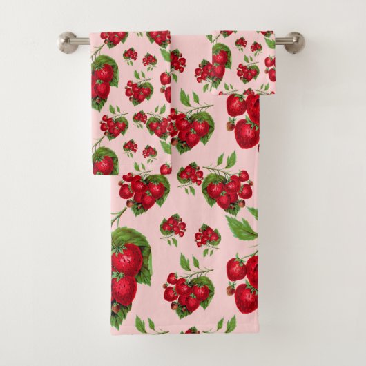 Erdbeeren Badhandtuch Set (Insitu)