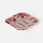 Erdbeeren-Beeren-Erste-Glückliche-Geburtstagsfeier Pappteller (Gewinkelt)