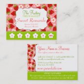 Erdbeeren belohnt Promo-Lochkarte Treuekarte (Vorne/Hinten)