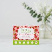 Erdbeeren belohnt Promo-Lochkarte Treuekarte (Stehend Vorderseite)