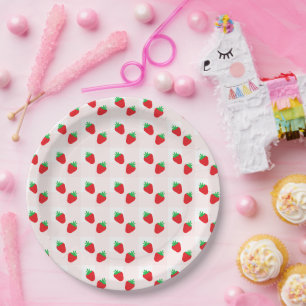 Erdbeeren Berry Sweet Baby Shower Pappteller