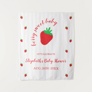 Erdbeeren Berry Sweet Baby Shower Wandteppich
