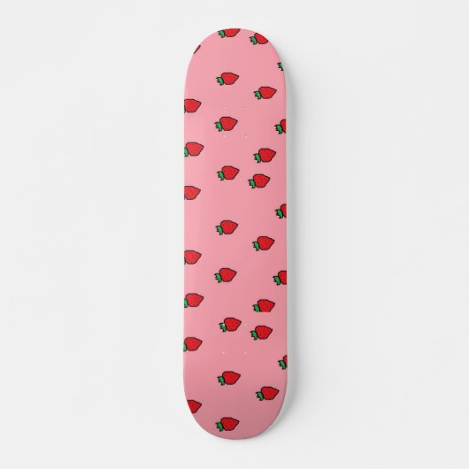 Erdbeeren - besonders angefertigt skateboard (Vorne)