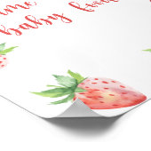 Erdbeeren - Bezeichnung für Babynahrung Poster (Ecke)