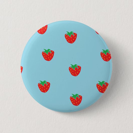 Erdbeeren blau button (Vorderseite)