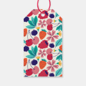 Erdbeeren Blueberries Baby Dusche Tropical Geschenkanhänger (Rückseite)