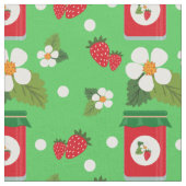 Erdbeeren-Blume für den Fruchtdruck Stoff (Nahaufnahme)