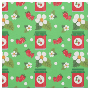 Erdbeeren-Blume für den Fruchtdruck Stoff