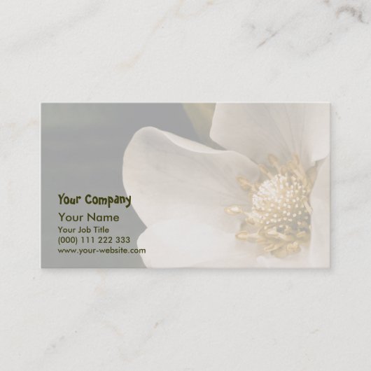 Erdbeeren-Blume Visitenkarte (Vorderseite)