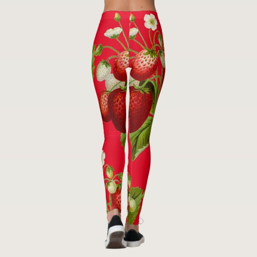Erdbeeren Botany Red Leggings (Rückseite)