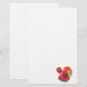Erdbeeren Briefpapier (Vorne/Hinten)