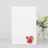 Erdbeeren Briefpapier (Stehend Vorderseite)
