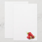 Erdbeeren Briefpapier (Vorne/Hinten)