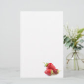 Erdbeeren Briefpapier (Stehend Vorderseite)
