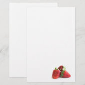 Erdbeeren Briefpapier (Vorne/Hinten)