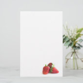 Erdbeeren Briefpapier (Stehend Vorderseite)