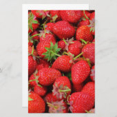 Erdbeeren Briefpapier (Vorne/Hinten)