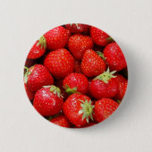 Erdbeeren Button (Vorderseite)