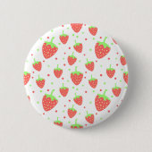 Erdbeeren Button (Vorderseite)