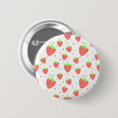 Erdbeeren Button (Vorne & Hinten)
