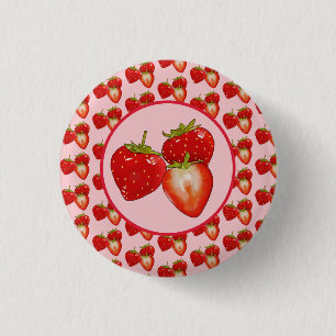 Erdbeeren Button