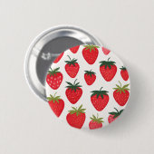 Erdbeeren Button (Vorne & Hinten)