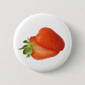 Erdbeeren Button (Vorderseite)