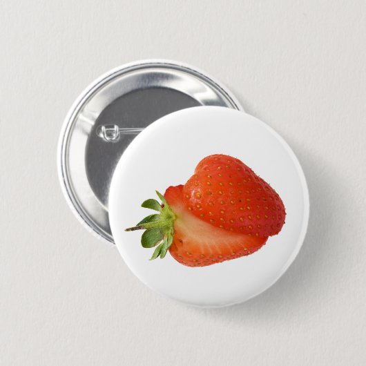 Erdbeeren Button (Vorne & Hinten)