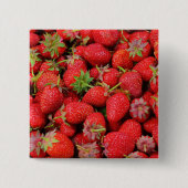 Erdbeeren Button (Vorderseite)