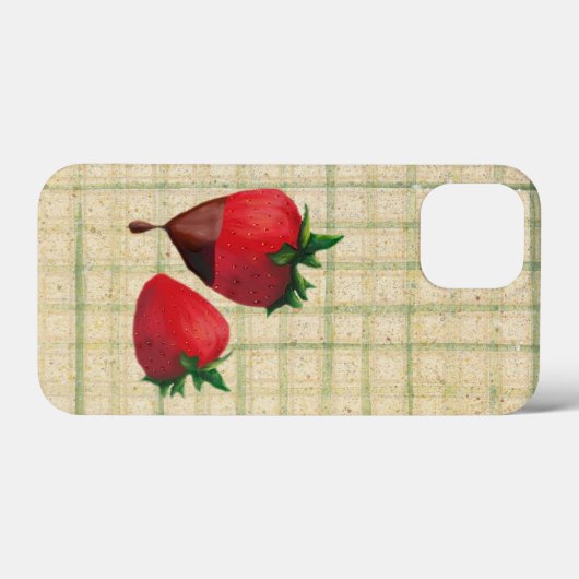 Erdbeeren Case-Mate iPhone Hülle (Rückseite (Horizontal))