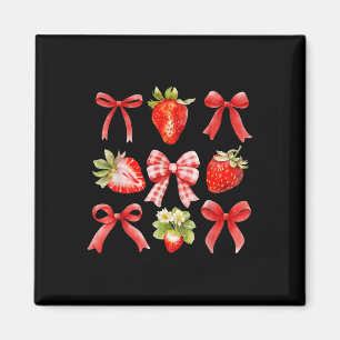 Erdbeeren Coquette Schleife Erdbeeren Festival Mäd Magnet