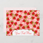Erdbeeren Custom Postcard Postkarte (Vorne/Hinten)