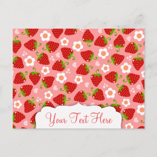Erdbeeren Custom Postcard Postkarte (Vorderseite)