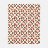 Erdbeeren & Daisies Fleece Blanket (Vorderseite)