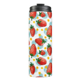 Erdbeeren & Daisis Thermal Tumbler Thermosbecher