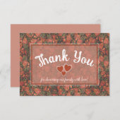 Erdbeeren Danke Karte (Vorne/Hinten)