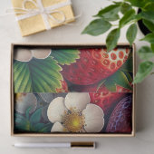 Erdbeeren Decoupage Seidenpapier (Geschenk)