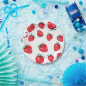 Erdbeeren Dekorpapier-Teller Pappteller (Party)