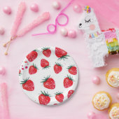 Erdbeeren Dekorpapier-Teller Pappteller (Party)
