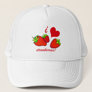 Erdbeeren des Herzens I Truckerkappe