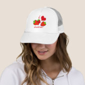 Erdbeeren des Herzens I Truckerkappe (Beispiel)