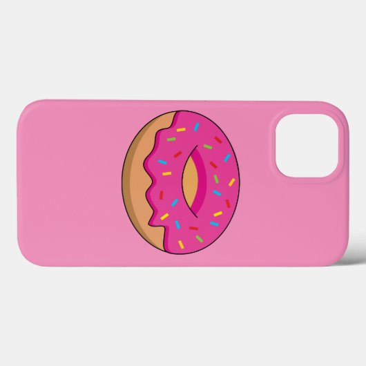 Erdbeeren Donut mit Sprinklen-Cartoon Case-Mate iPhone Hülle (Rückseite (Horizontal))