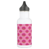 Erdbeeren Donut mit Sprinklen-Cartoon Edelstahlflasche (Links)