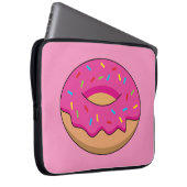 Erdbeeren Donut mit Sprinklen-Cartoon Laptopschutzhülle (Vorne Rechts)