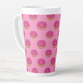 Erdbeeren Donut mit Sprinklen-Cartoon Milchtasse (Linke Ecke)