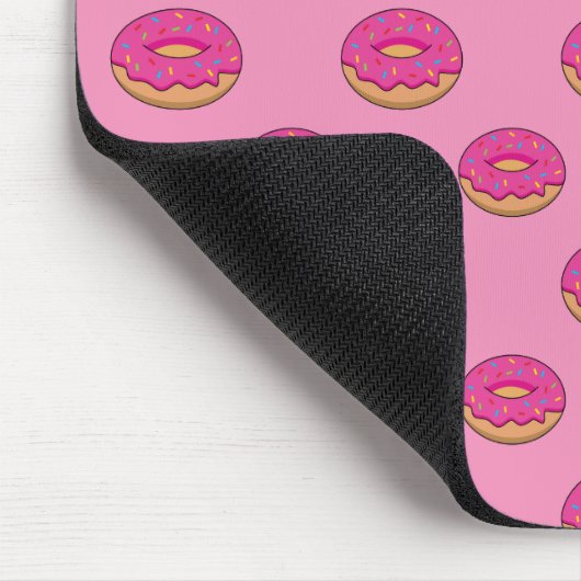 Erdbeeren Donut mit Sprinklen-Cartoon Mousepad (Ecke)
